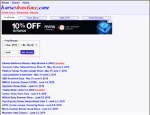 Tablet Screenshot of horseshowtime.com